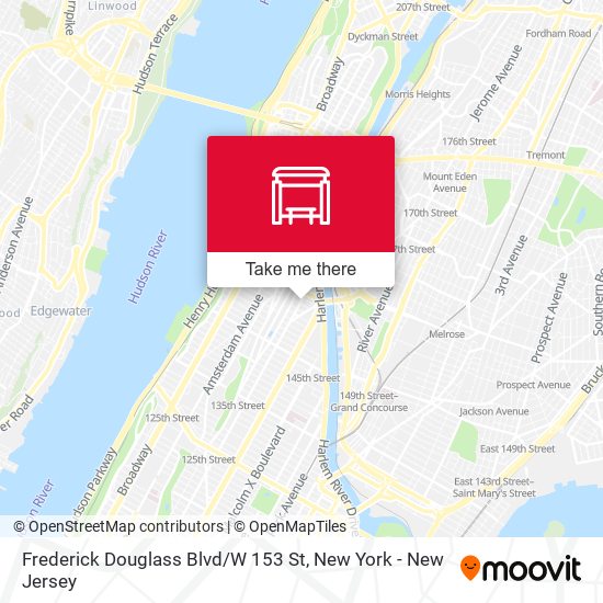 Mapa de Frederick Douglass Blvd / W 153 St