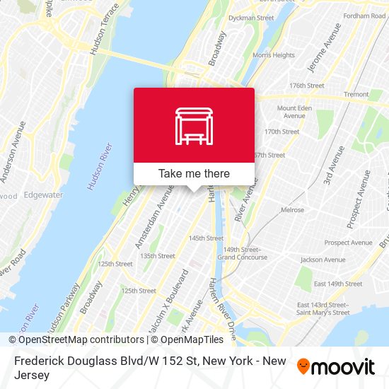 Mapa de Frederick Douglass Blvd / W 152 St
