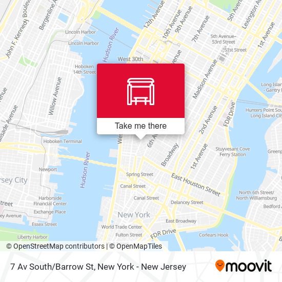 7 Av South/Barrow St map