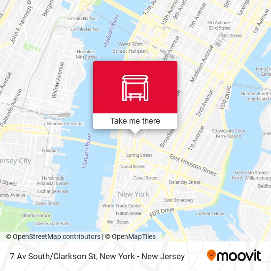 7 Av South/Clarkson St map
