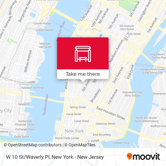 Mapa de W 10 St/Waverly Pl