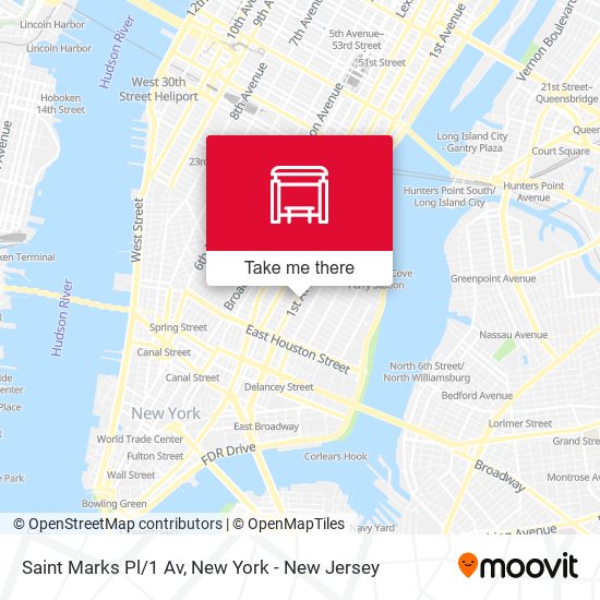 Mapa de Saint Marks Pl/1 Av