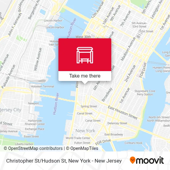 Christopher St/Hudson St map