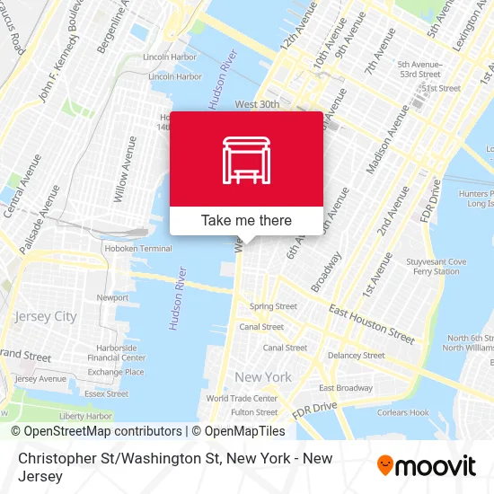 Christopher St/Washington St map