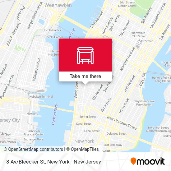 8 Av/Bleecker St map