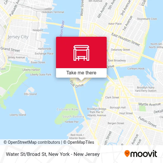Water St/Broad St map