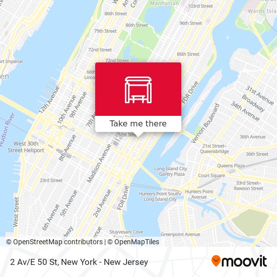2 Av/E 50 St map