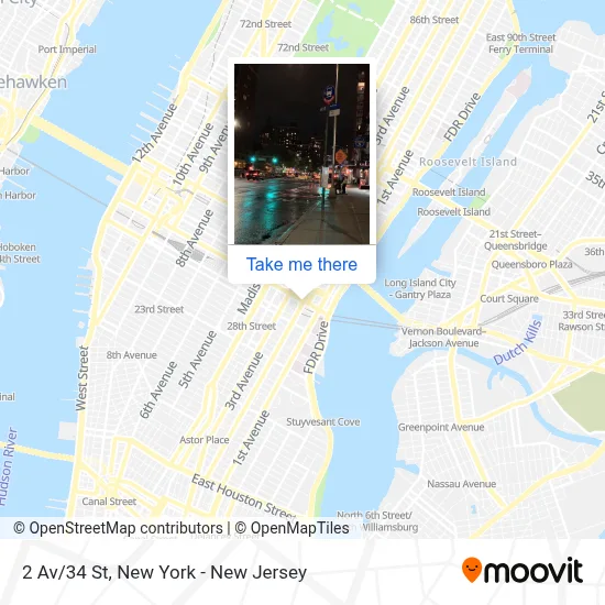2 Av/34 St map