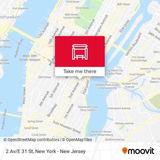2 Av/E 31 St map