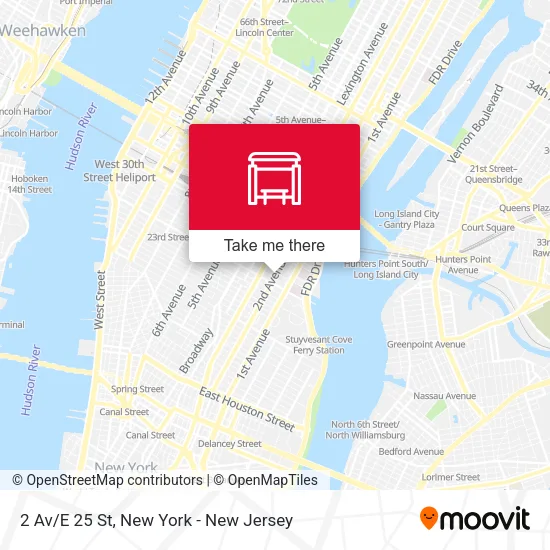 2 Av/E 25 St map