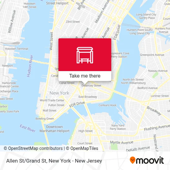 Allen St/Grand St map