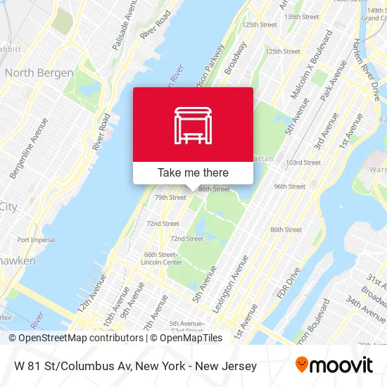 W 81 St/Columbus Av map