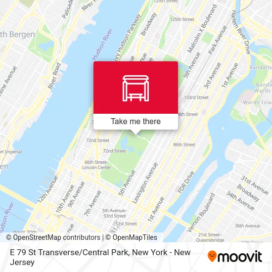 E 79 St Transverse / Central Park map