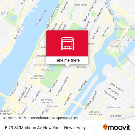 E 79 St/Madison Av map