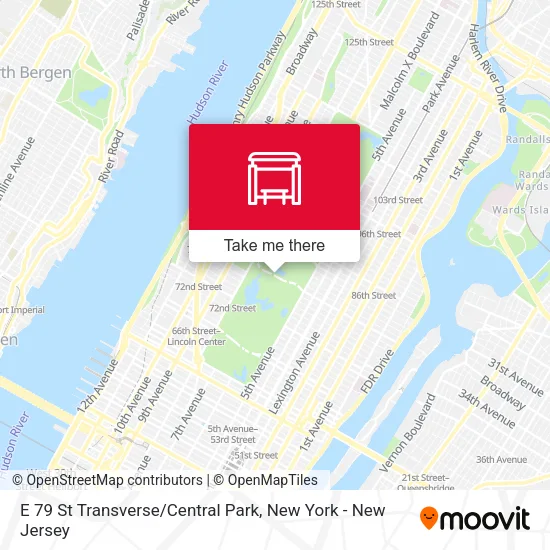 E 79 St Transverse / Central Park map