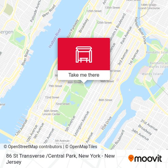 Mapa de 86 St Transverse /Central Park