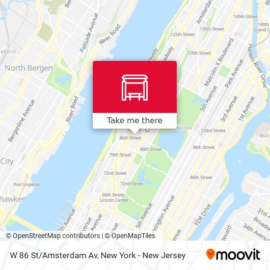Mapa de W 86 St/Amsterdam Av