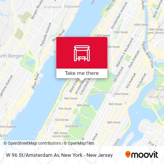 Mapa de W 96 St/Amsterdam Av