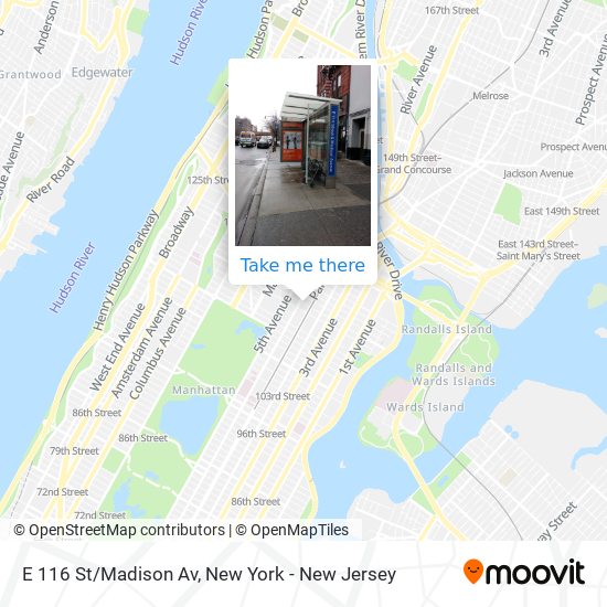 Mapa de E 116 St/Madison Av
