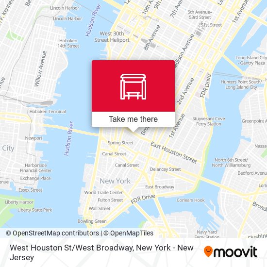 West Houston St/West Broadway map