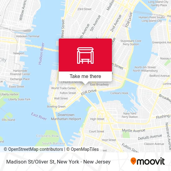 Madison St/Oliver St map