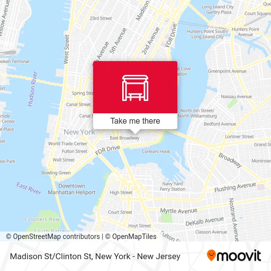 Madison St/Clinton St map