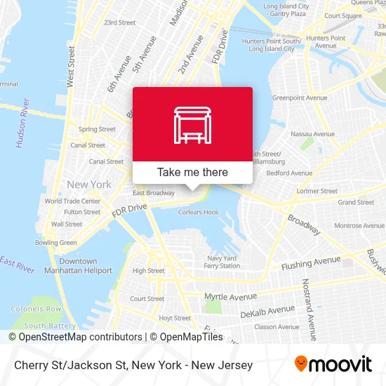 Cherry St/Jackson St map