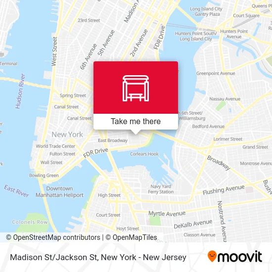 Madison St/Jackson St map