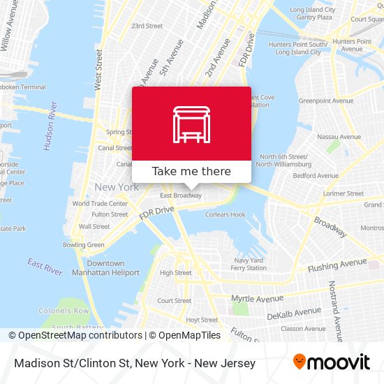 Madison St/Clinton St map