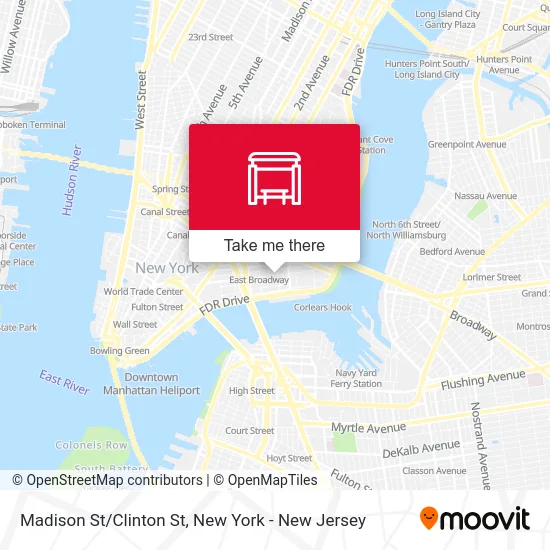 Madison St/Clinton St map