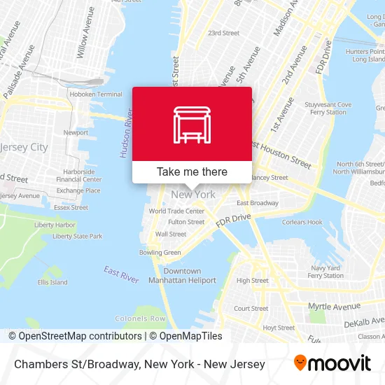 Chambers St/Broadway map