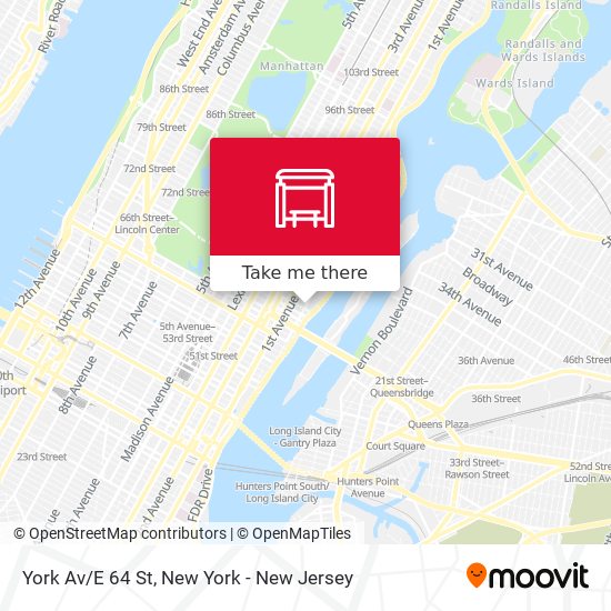 Mapa de York Av/E 64 St