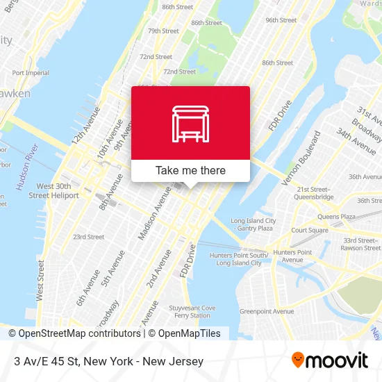 3 Av/E 45 St map