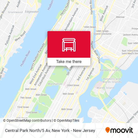 Central Park North/5 Av map