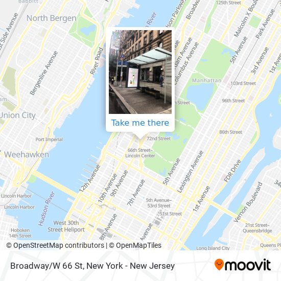 Mapa de Broadway/W 66 St