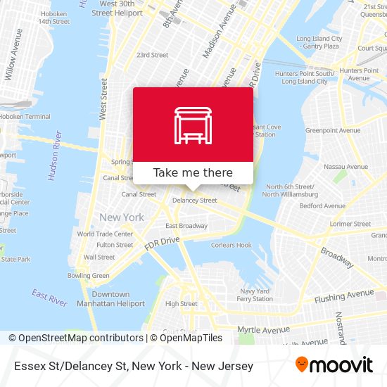Essex St/Delancey St map