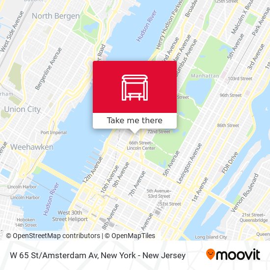 Mapa de W 65 St/Amsterdam Av
