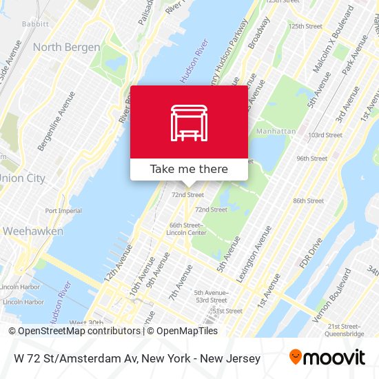 W 72 St/Amsterdam Av map