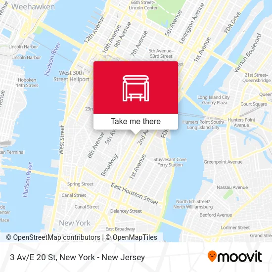 3 Av/E 20 St map
