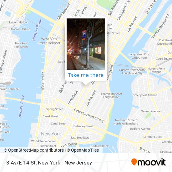 3 Av/E 14 St map