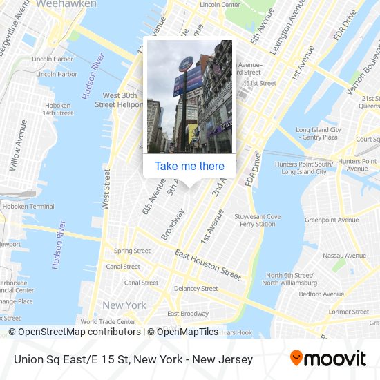 Union Sq East/E 15 St map