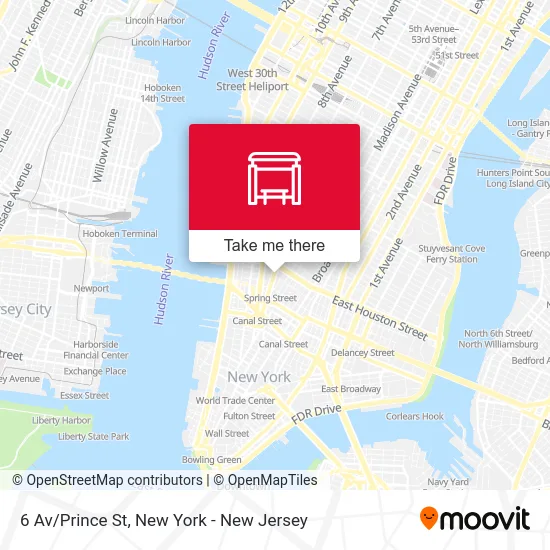 6 Av/Prince St map