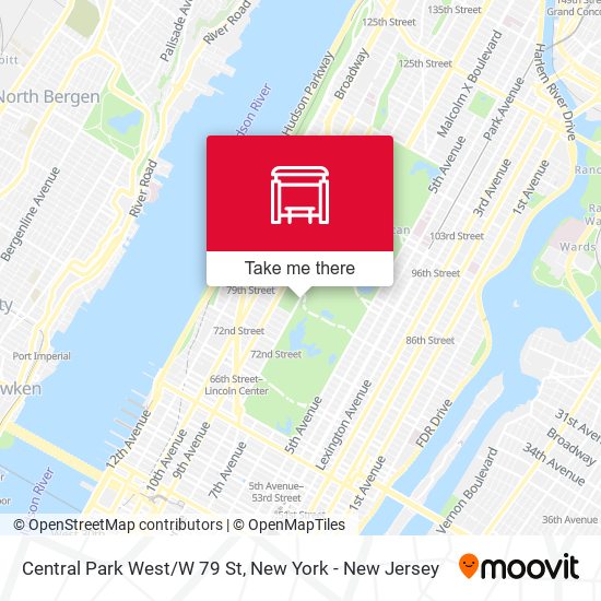 Mapa de Central Park West/W 79 St