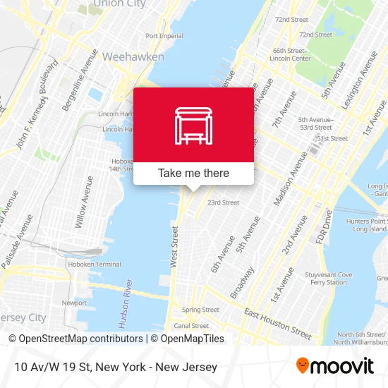10 Av/W 19 St map