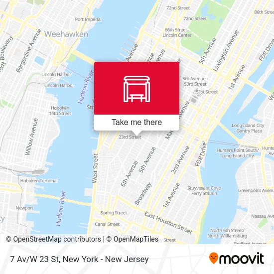 7 Av/W 23 St map