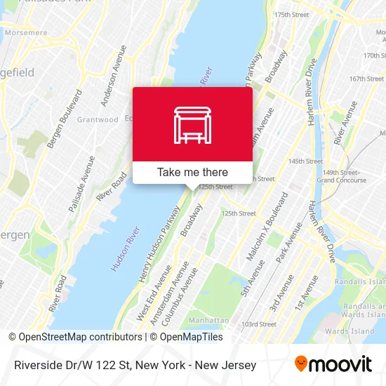 Riverside Dr/W 122 St map