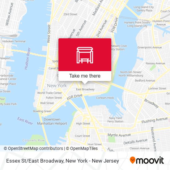 Essex St/East Broadway map