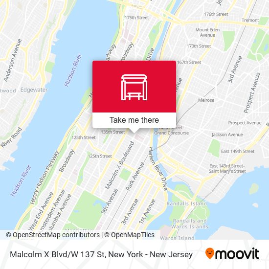 Malcolm X Blvd/W 137 St map