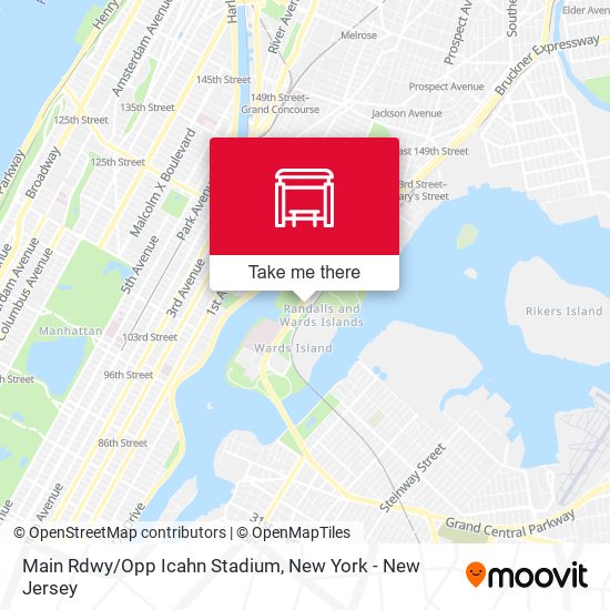 Mapa de Main Rdwy/Opp Icahn Stadium