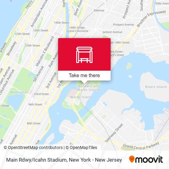 Mapa de Main Rdwy/Icahn Stadium